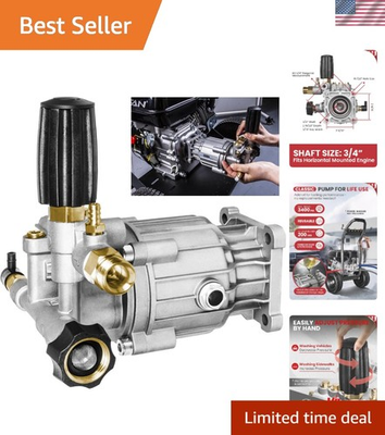 #ad Heavy Duty 3400 PSI Pressure Washer Pump with Easy Install amp; Adjustable Control $125.99