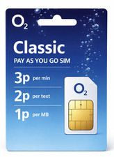 Official O2 Classic Pay As You Go SIM Card – Standard/Micro/Nano – UK 321