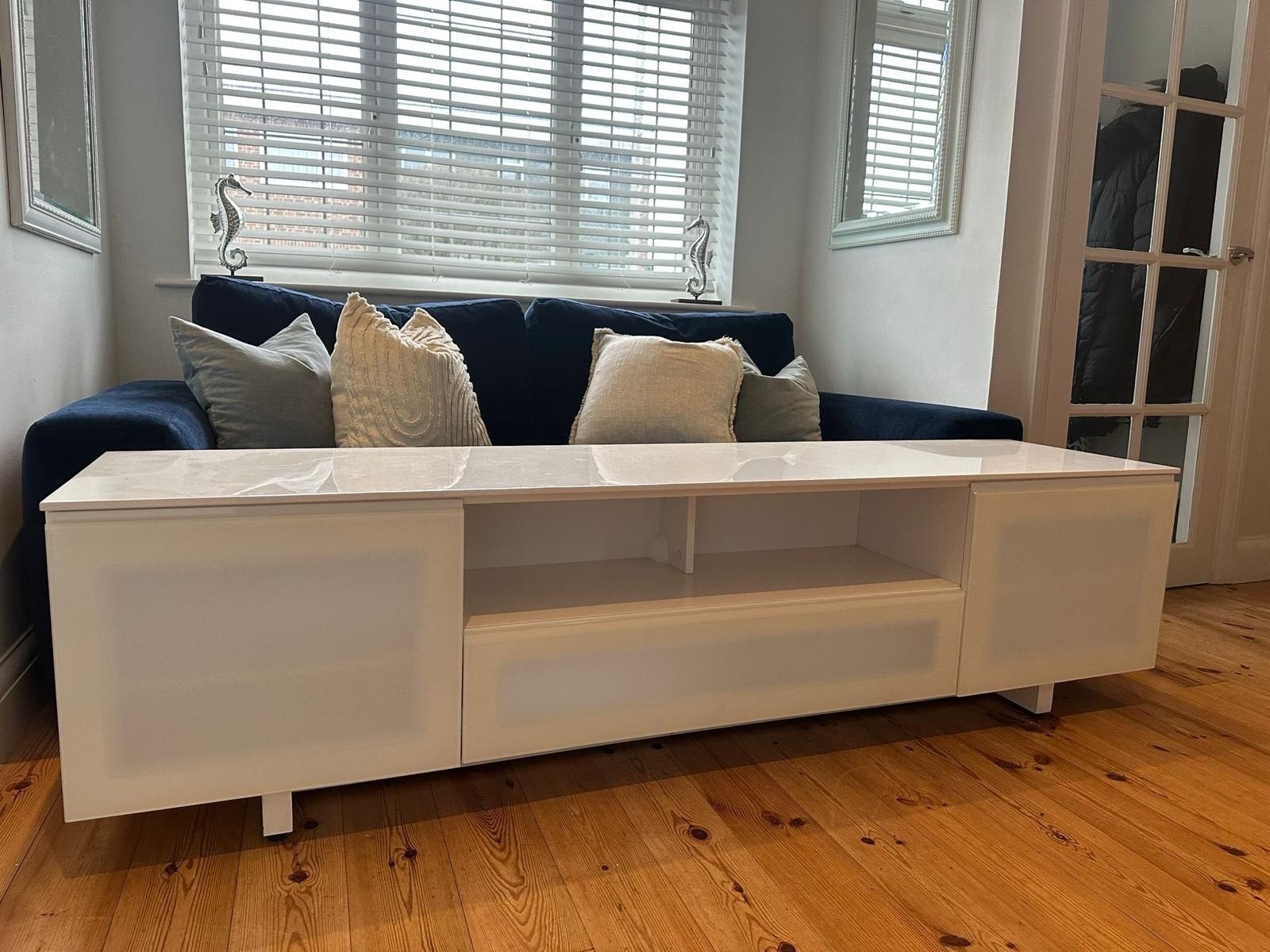 BDI White Gloss TV Unit / Cabinet