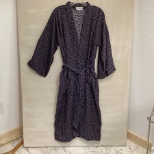 vintage sea island robe men s paisley belted one size loungewear pockets