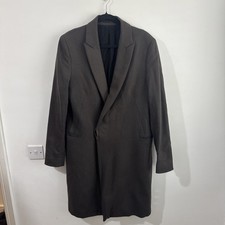 Cappotto uomo All Saints grigio selce taglia 40 Large - colore marrone - 73% lana