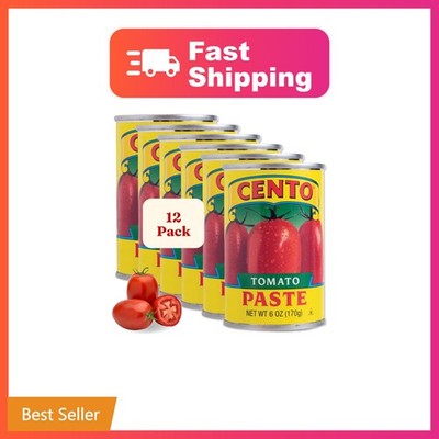 Cento Rich and Thick Tomato Paste, Low Sodium, Non-GMO, 6 oz (Pack of 12) | B...