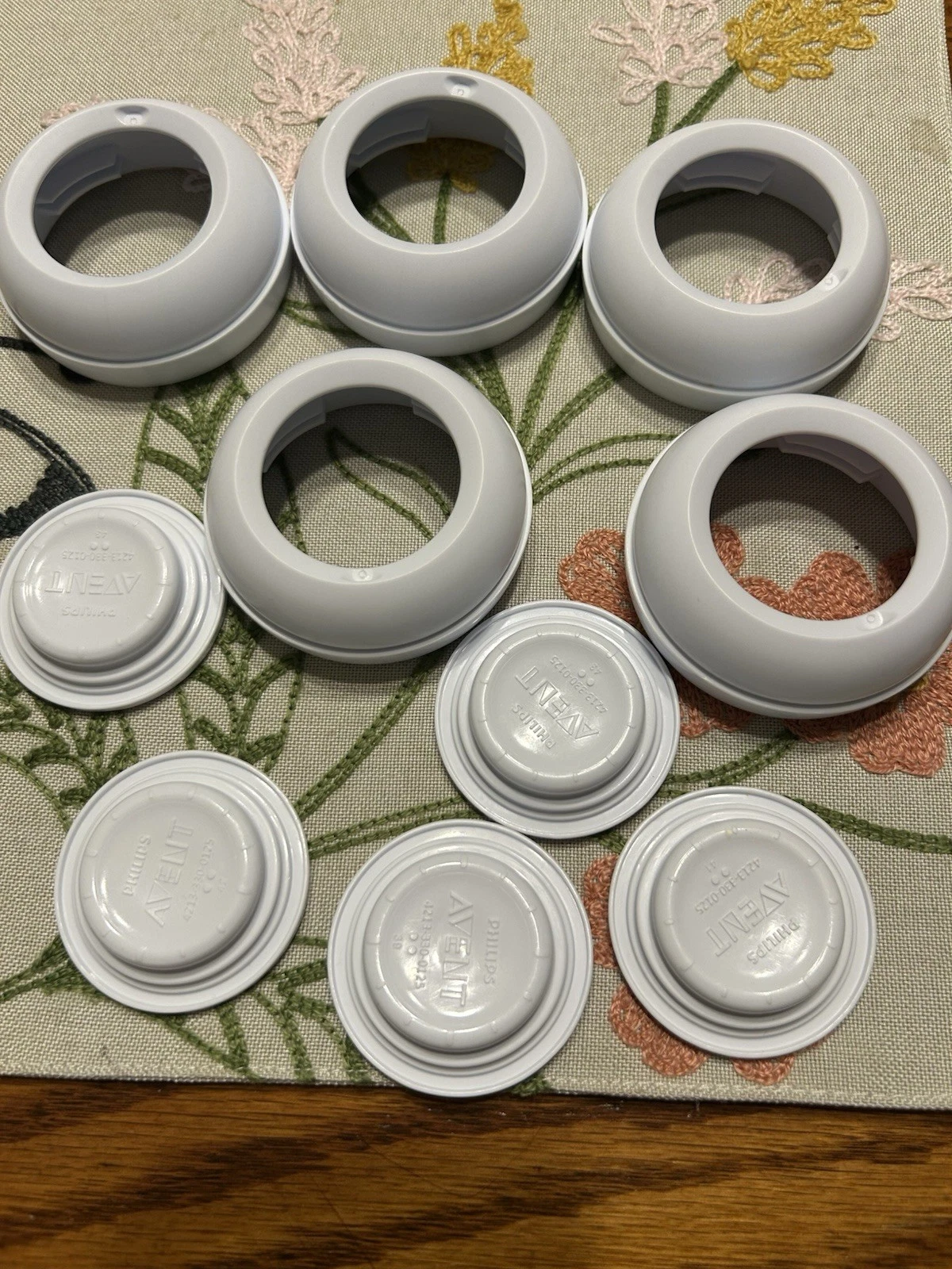 Philips Avent Baby Bottle 5 Replacement Nipple screw Rings Collars,travel Discs