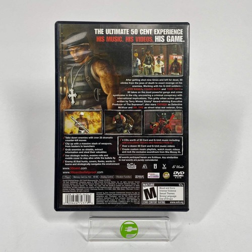 50 Cent Bulletproof (Sony PlayStation 2 PS2, 2005) CIB - Picture 2 of 3