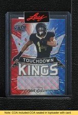 2021 Leaf Metal Draft Touchdown Kings 1/1 Sage Surratt #TK-SS1 READ 7m3