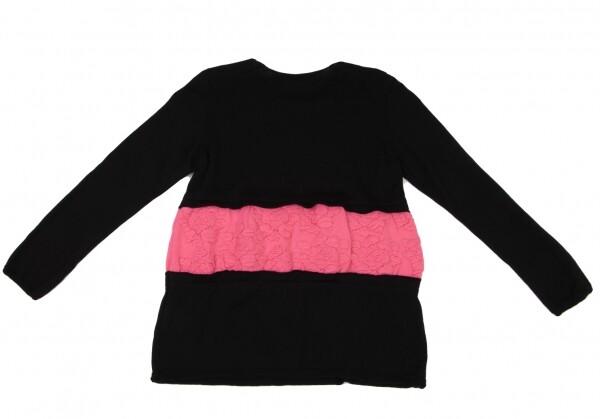 Comme des Garçons Bicolor Wool Knit PLAY COMME des GARCONS Wool Heart Patch Stripe Knit Sweater