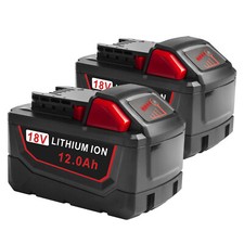 2PACK 12.0Ah For Milwaukee For M18 18V Extended Capacity Battery 48-11-1860 NEW