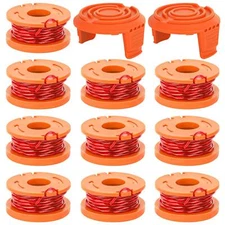 YMHB Trimmer Spool Line for Worx,12 Pack WA0010 Edger Spools Replacement for Wor