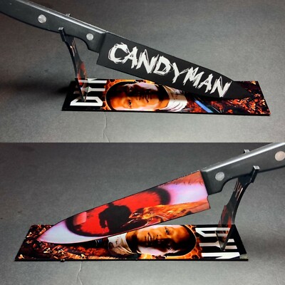 Candyman 1992 Clive Barker Kitchen Knife With Sublimated Stand