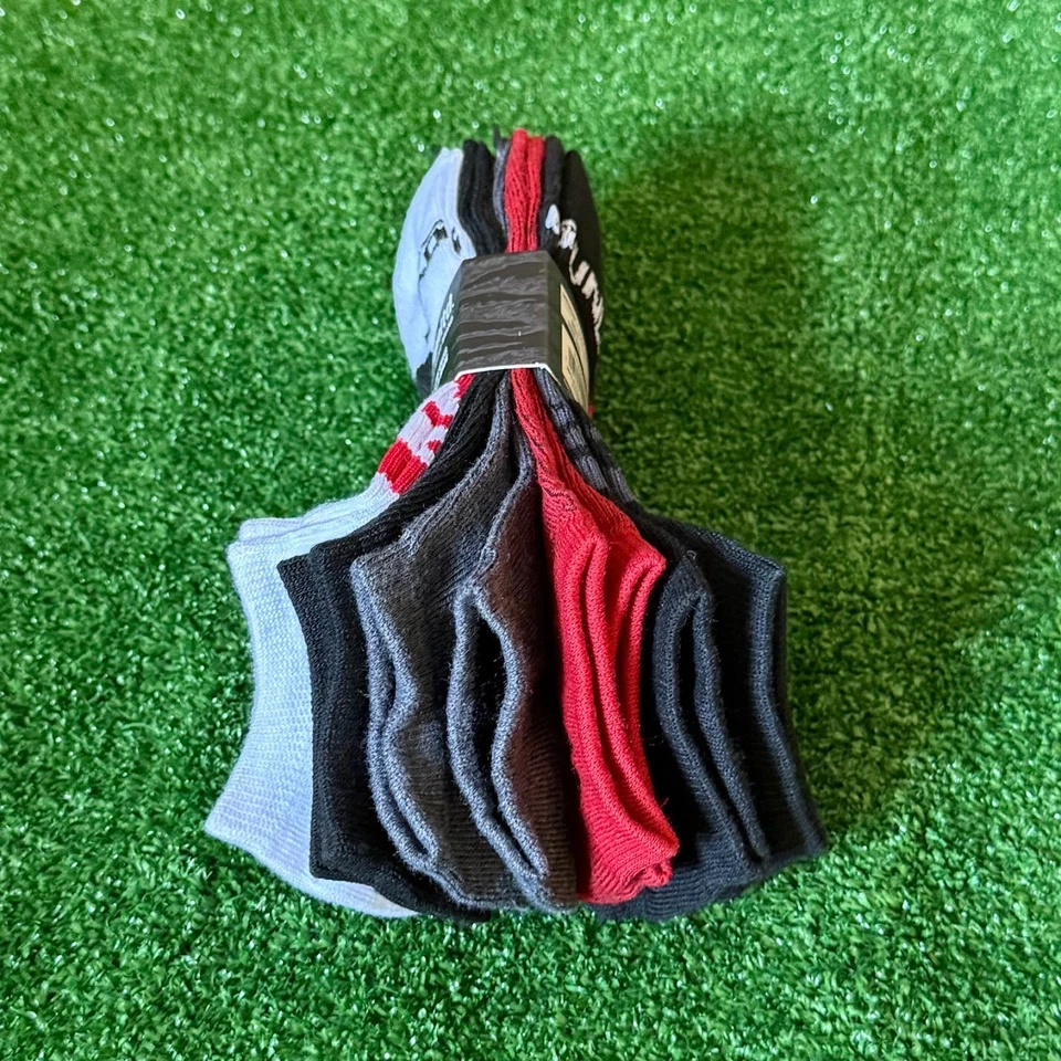 Paquete de 5 pares de calcetines deportivos multicolores de corte bajo Ecko Unltd para niños talla M NUEVO Foto 4 de 4