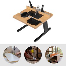 Modern Woodworking Router Table Rectangle MDF Router Table Black Anti-slip NEW