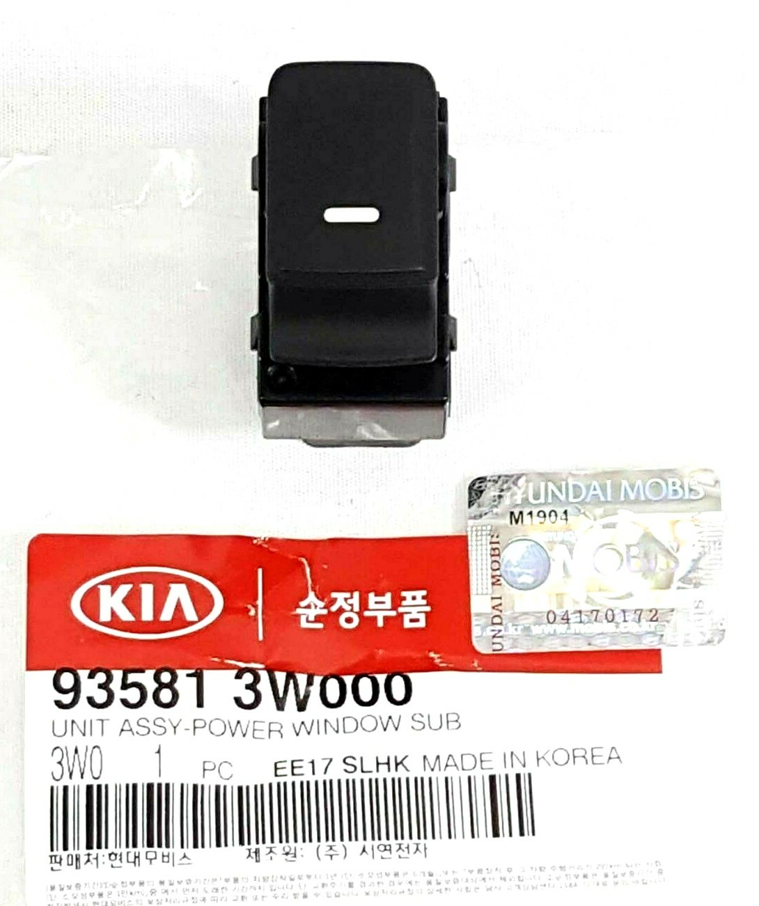Genuine 20112016 KIA SPORTAGE WINDOW SWITCH FITS ALL DOORS EXCEPT