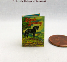 BLACK BEAUTY HORSE BOOK 1:12 Scale Miniature Readable Illustrated Book