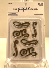 The Paper Studio Embellishments - Pkg Of 6 - NEW In Sealed Package