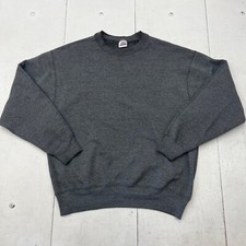 Vintage BVD Gray Crewneck Sweatshirt Pullover Made In USA Adult Size Large