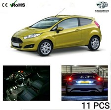 KIT FULL LED INTERNI COMPLETO FORD FIESTA 6 + LUCI TARGA + SPECCHIETTI CANBUS