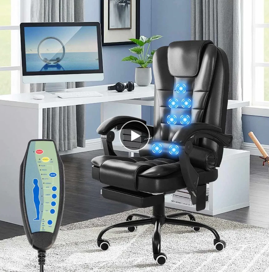 MASSAGE Computer Gaming Chair OFFICE BACK SUPPORT FURNITURE