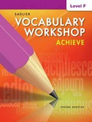 Vocabulary Workshop Achieve Level F Grade 11 - Paperback - GOOD