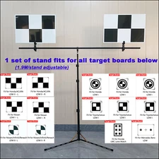 ADAS Calibration Front windshield Camera Target Boards & 1 Set of Stand for all