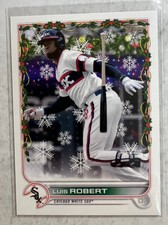 2022 Topps Holiday Luis Robert SP Lights Code 820