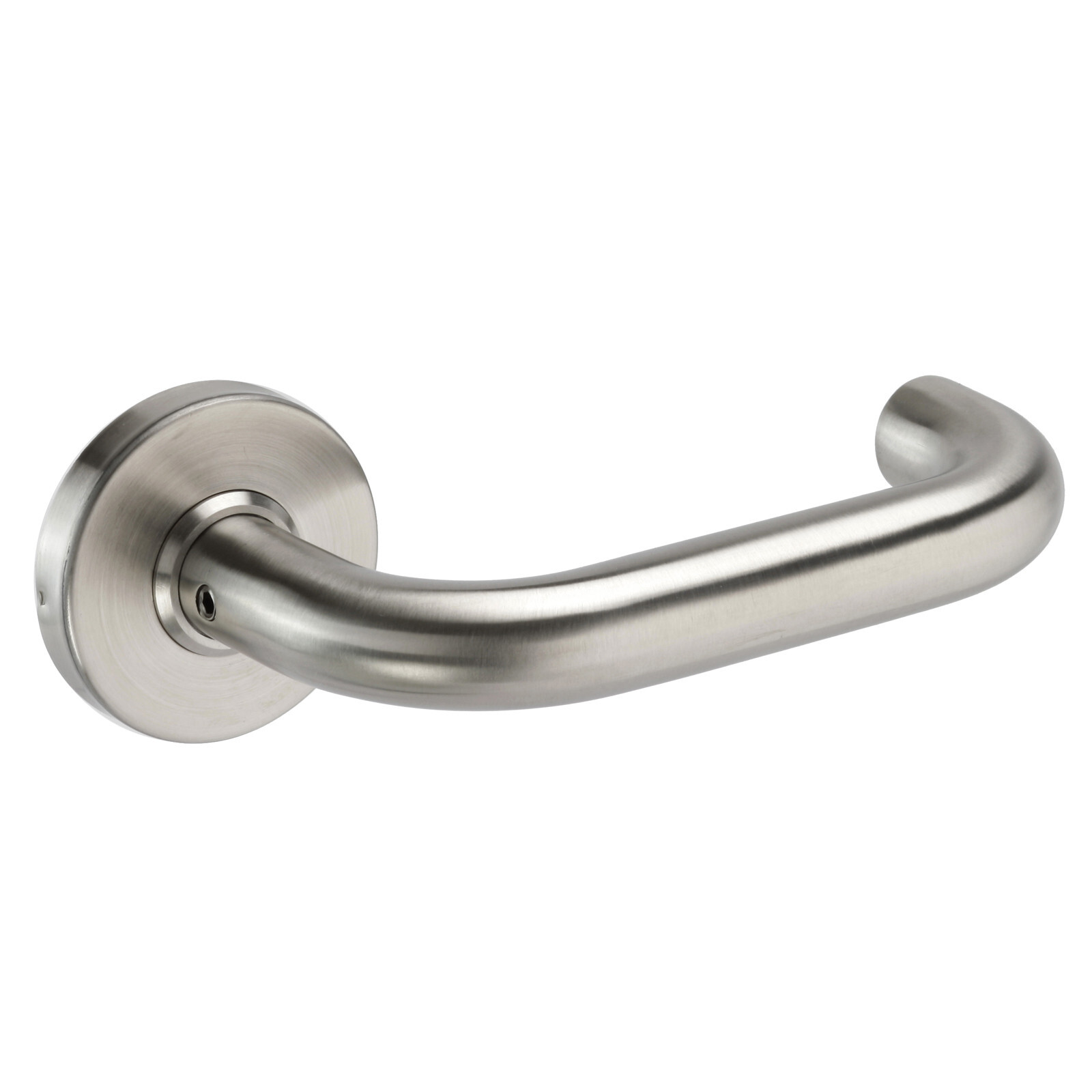 Heavy Duty Grade 3 Satin Stainless Steel Return to Door Lever Door Handles