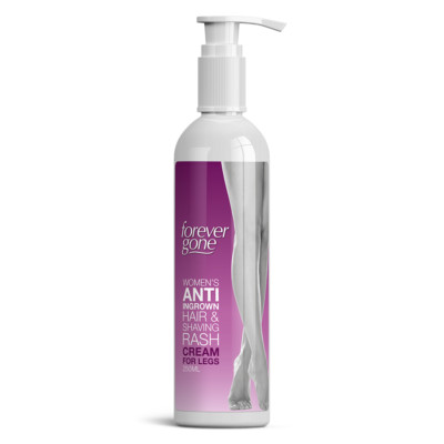 FOREVER GONE WOMENS ANTI INGROWN HAIR & SHAVING RASH CREAM FOR LEGS - 250ml