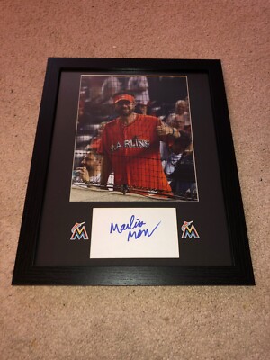 MARLIN MAN HAND SIGNED AUTOGRAPHED MIAMI MARLINS