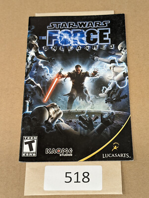 Star Wars The Force Unleashed - PS2 - Manual Only **NO GAME!