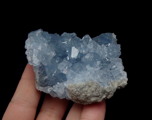 CELESTINE nice blue crystals !!! -- MADAGASCAR - Boeny - Sakoany /pi840 - Picture 3 of 14