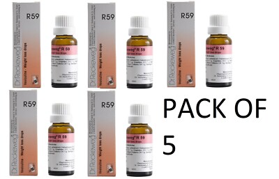 Dr. Reckeweg R59   Weight Management Drops (22ml, Pack of 5) Free shipping