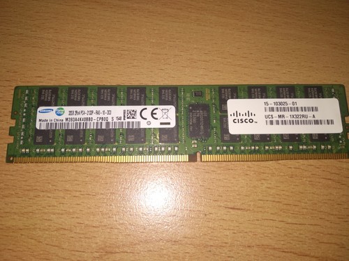 1x32GB Samsung M393A4K40BB0-CPB0Q S 2Rx4 PC4-2133P-RA0-10-DC0 Cisco 15-103025-01 - Picture 2 of 3