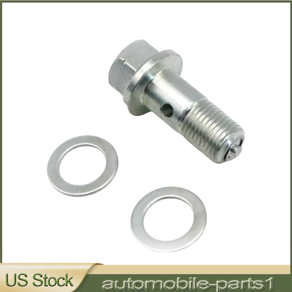 Mercedes C W204 Turbocharger Hollow Screw & Seal Gasket Set A0019972401