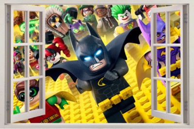 s109  Wandtattoo 120cm  Batman Lego STICKER 3D Wandaufkleber 