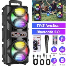 Powerful TWS Portable Bluetooth Speaker Subwoofer System Heavy Bass Sound Party