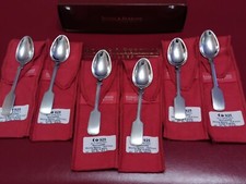 ROBBE BERKING R&B ALT SPATEN 6x MOKKA L&Ouml;FFEL 925 SILBER BESTECK OVP- UNBENUTZT