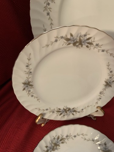 6 Piece Place Setting Royal Hostess Alyce 492 Floral Platinum Trim Made In Japan - Picture 5 of 24