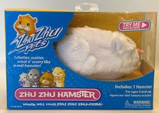 Zhu Zhu Pets Hamster  White Hamster  Chunk  NIB Sealed 86652