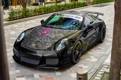 Forged Gloss Carbon Fiber Black Car Vinyl Wrap Air Release Sticker Sheet Film - 第 8/12 張圖片