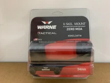 New Warne Extended X-Skel 1-Piece MSR Scope Mount Black 34mm XSKEL34TW