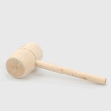 250mm Unpainted Solid Wood Wooden Mallet Hammer Handle Carpenter Meat Tenderiser