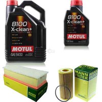 MANN-FILTER Inspektionspaket 6L Motul 8100 X-Clean+ 5W-30 FüR Seat Alhambra 2.0