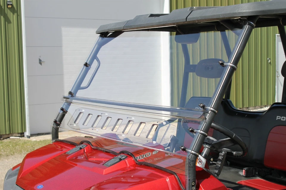 POLARIS RANGER XP 700 EFI FULLSIZE ROUND CAGE 2009 MAX-FLO VENTED WINDSHIELD Foto 3 de 4
