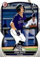 2023 Bowman Paper Prospects #BP-77 Juan Brito 1st Colorado Rockies