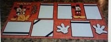Disney Mickey Mouse  Pluto Scrapbook Layout 2 Page 12x12 Disneyland Gift