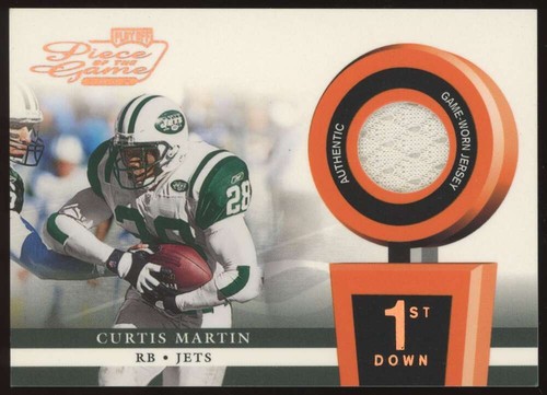 Curtis Martin #POG-11 2002 Playoff Piece of the Game 1st Down GU Patch SP /250