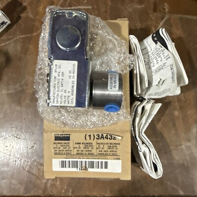 #ad NEW In Box DAYTON 008041 Solenoid Valve With Coil2 WayNCAirSteamWater 3A432 $125.00