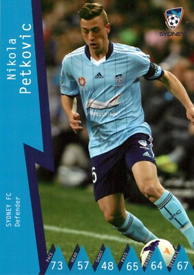 2014 2015 SYDNEY FC A-League Card NIKOLA PETKOVIC 1st Edition
