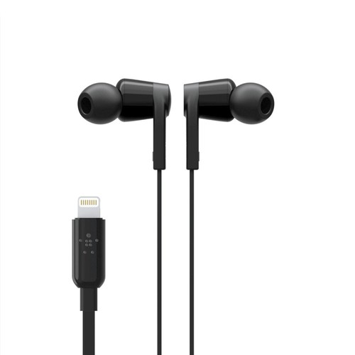 745883772728 Słuchawki Belkin Rockstar przewodowe douszne połączenia/muzyka czarne - Zdjęcie 5 z 12