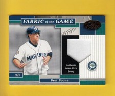 2002 Leaf Certified Fabric of the Game #122 Bret Boone Mariners NM MEM 94/100