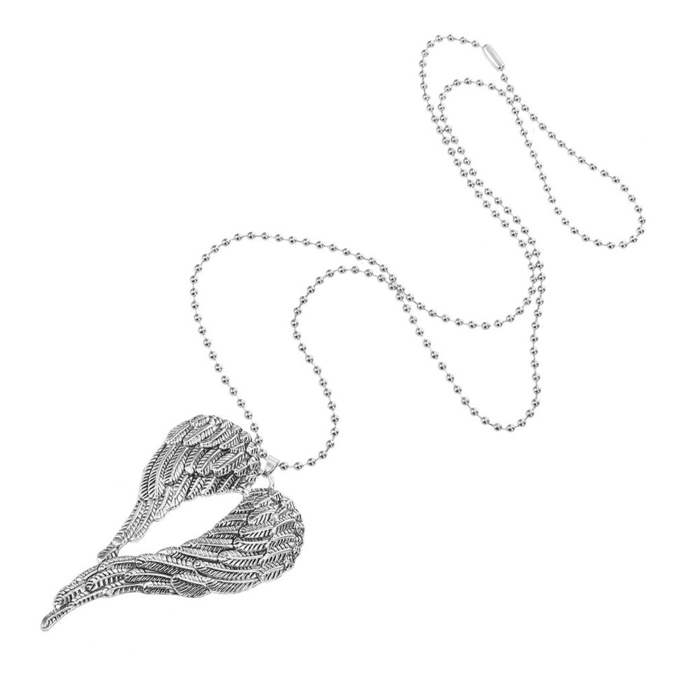 Car Ornaments for Rear View Mirror Decor Wings Necklace Decoration